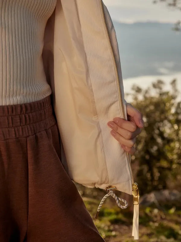 Varley Brackley Cord Puffer Jacket - Birch