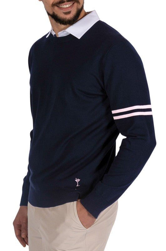 Golftini Men's Crewneck Sweater - Navy