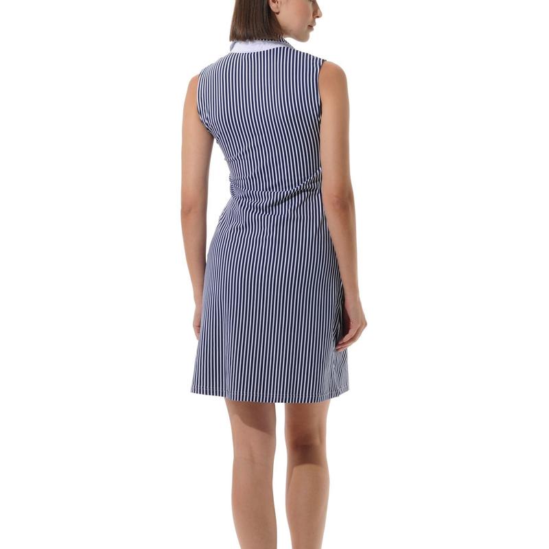 MDC Stripe Polo Dress - Navy/White