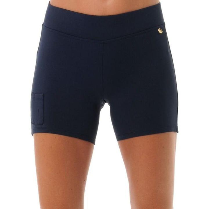 MDC Jersey Zip S/S Dress - Navy