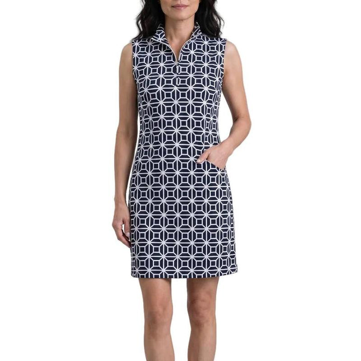 IBKUL Carolyn S/L Dress - Black/White