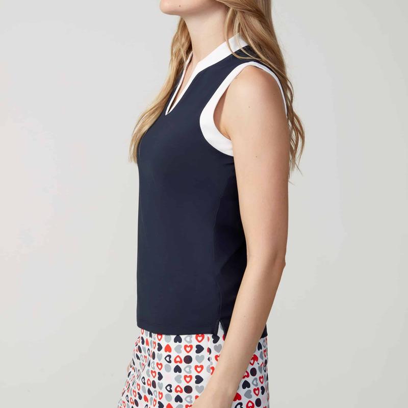 Swing Control Velocity S/L Top - Navy/White