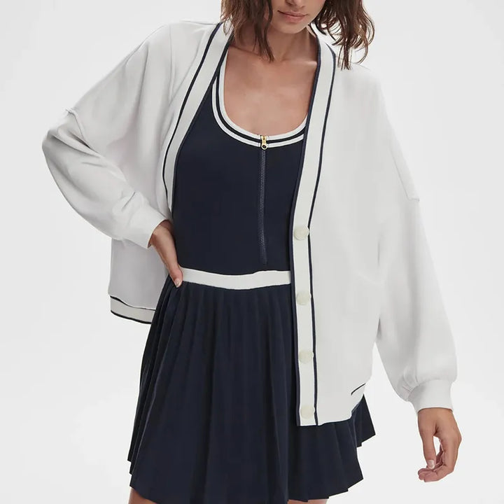 Varley Decker Off Court Cardigan - White