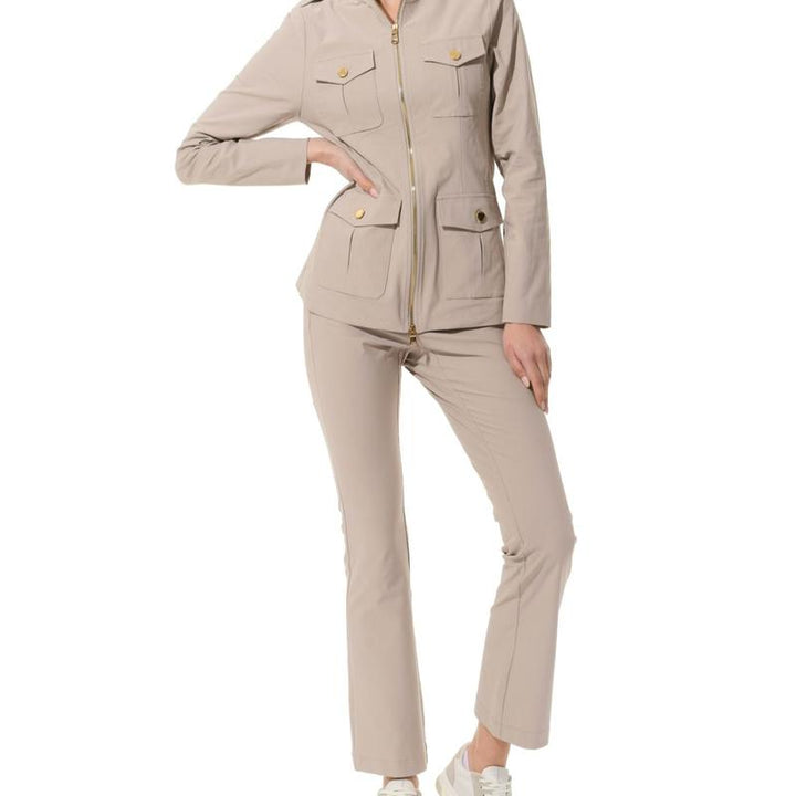 MDC Flared Chinos - Light Taupe