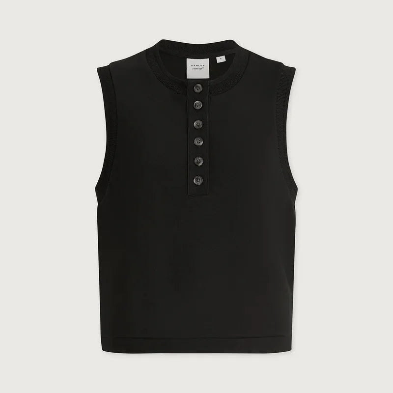 Varley Marla Button Tank - Black