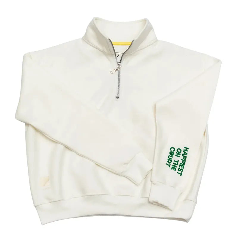 CourtLife Happiest on The Pickleball Court Zip Sweatshirt - Various Colours