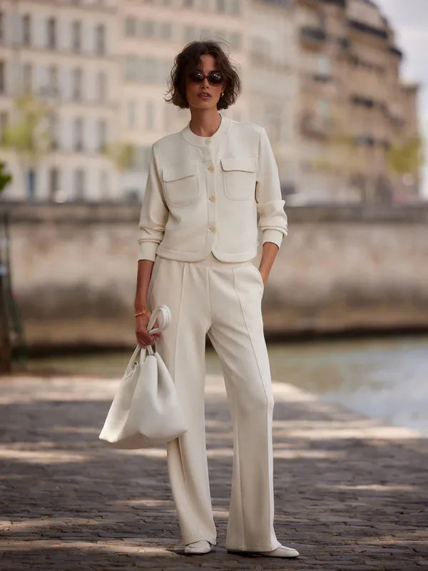 Varley Wide Leg Pants (30") - Pristine Ivory