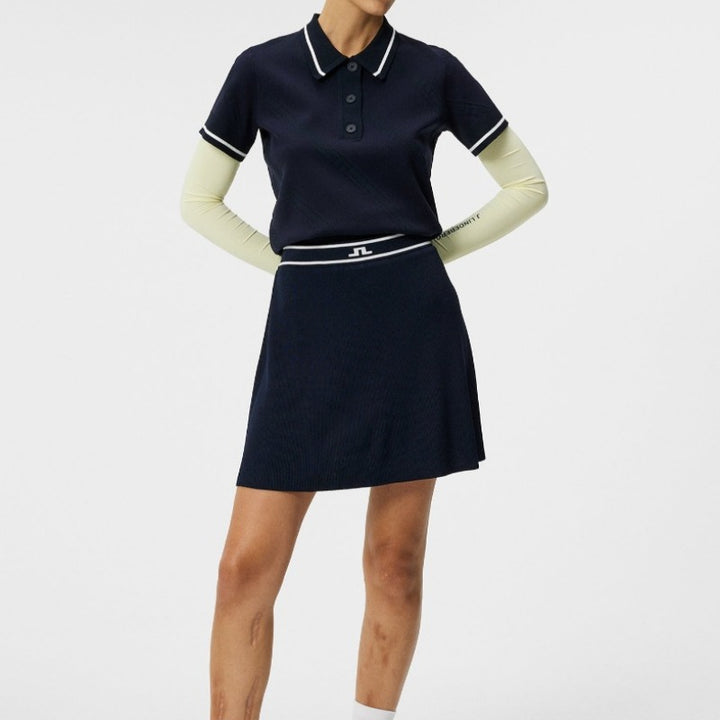 JL Golf Emma Knit Skirt - Navy