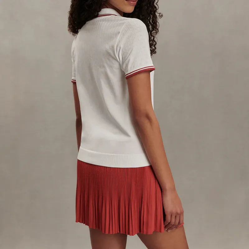 Varley Mickey Seamless Polo - White