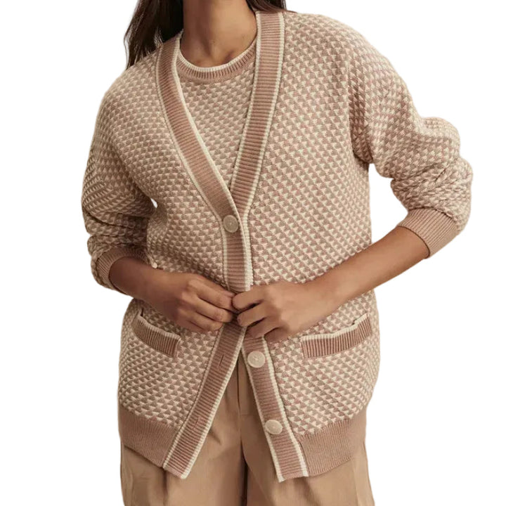 Varley Tarran Knit Cardigan - Taupe