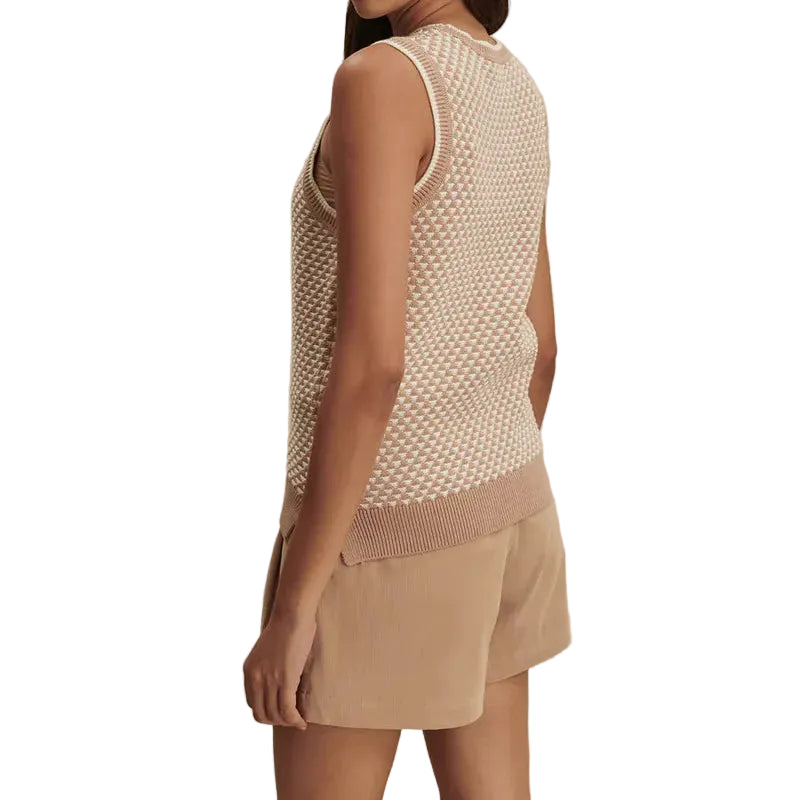 Varley Jenson Knit Top - Taupe