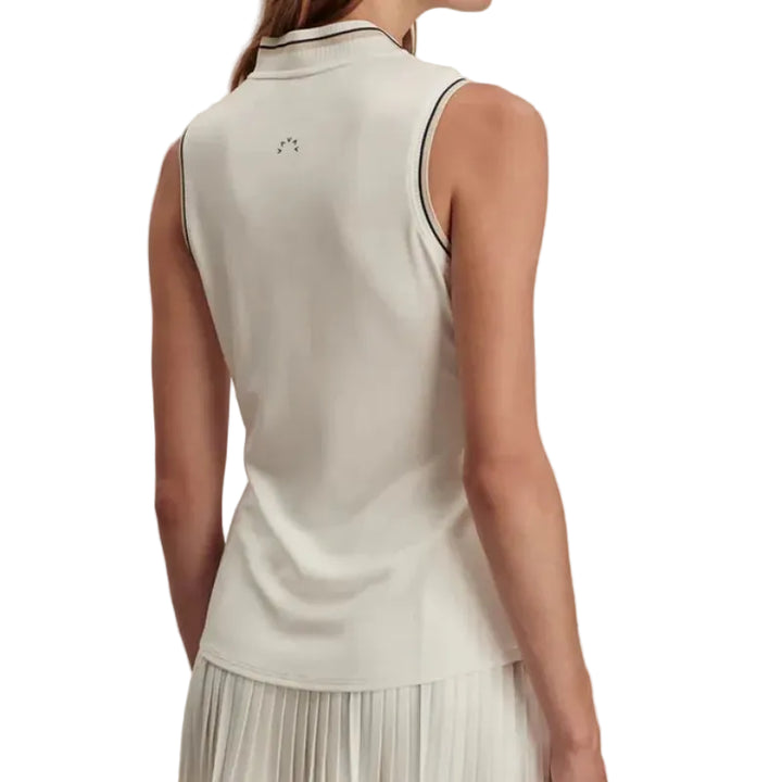Varley Inga Mock Neck Top - White