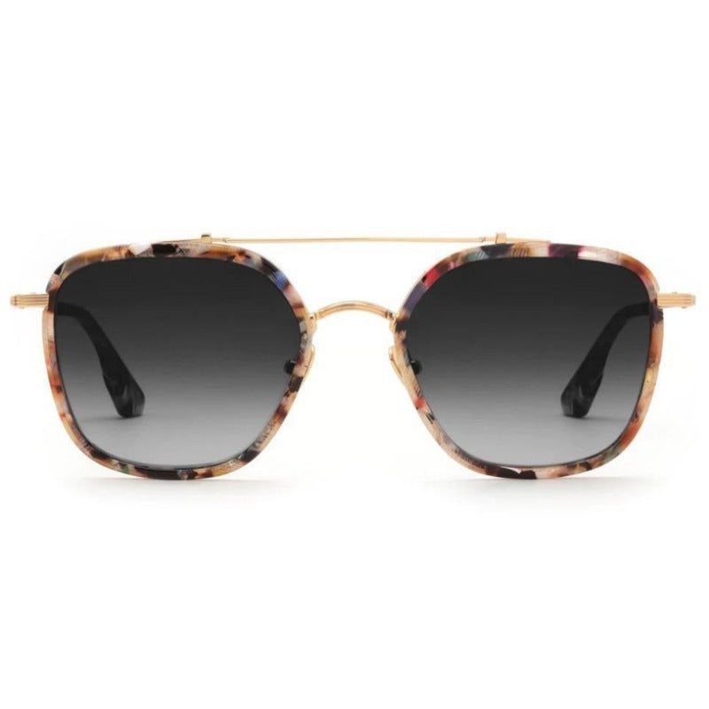 Krewe Austin Sunglasses - 24K Titanium/Capri