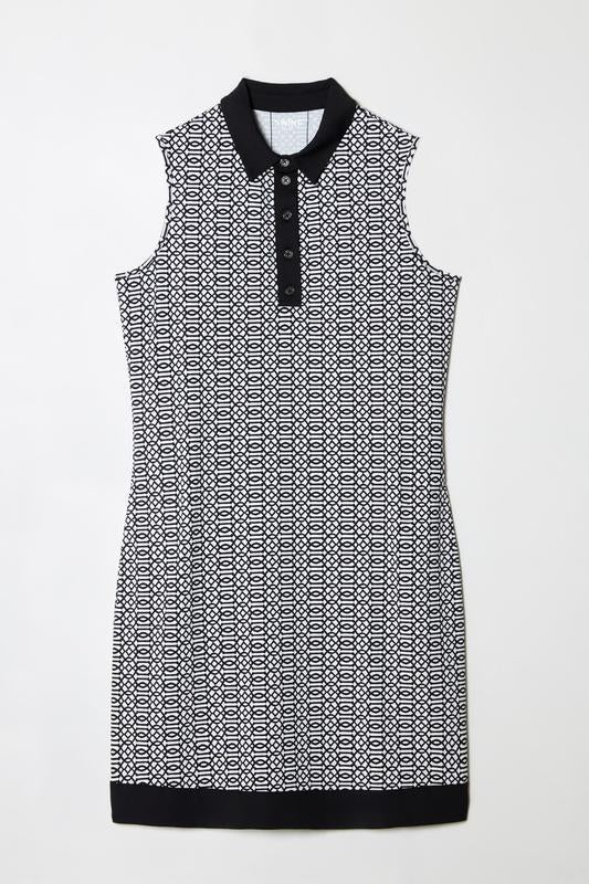 Swing Control Velocity S/L Dress - Black/White