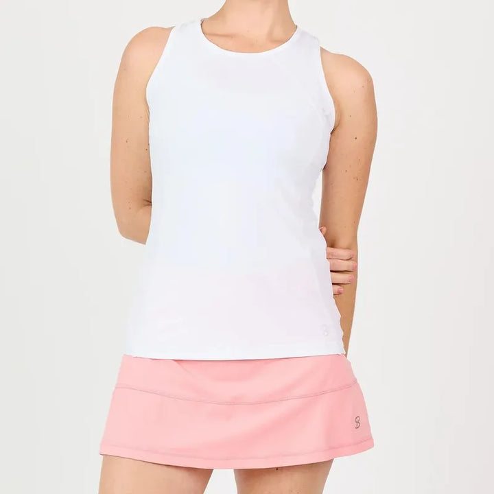 Sofibella UV Racerback Tank - White