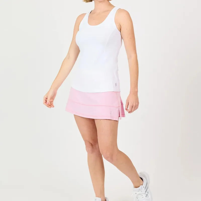 Sofibella UV Racerback Tank - White