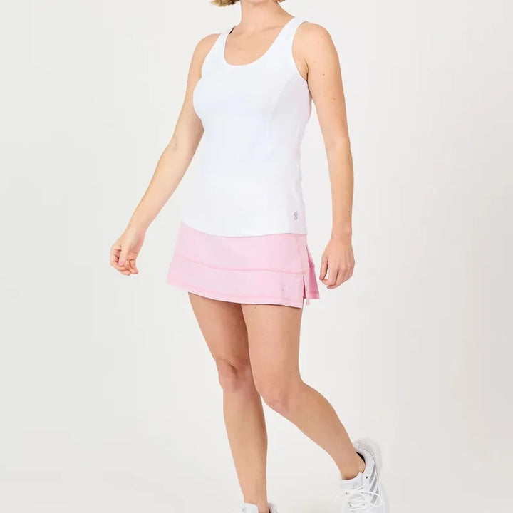 Sofibella UV Racerback Tank - White