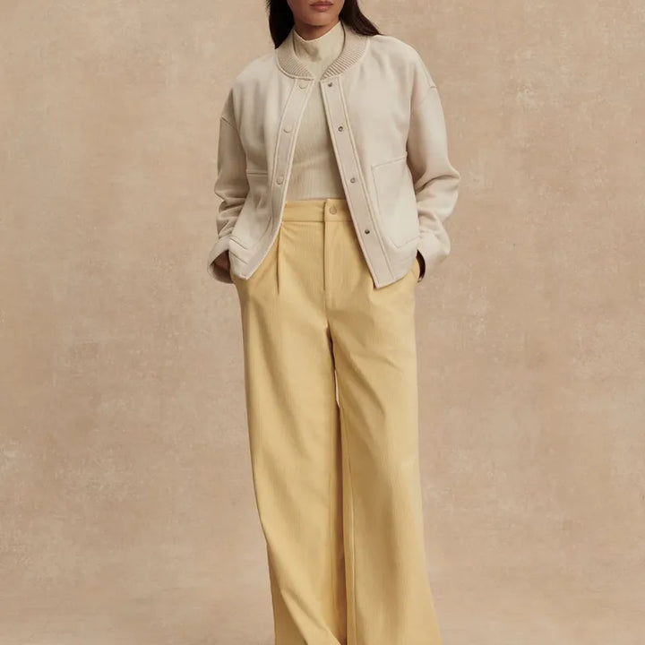 Varley Khai Cropped Jacket - Birch Marl