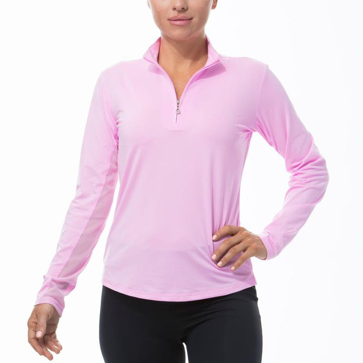 SanSoleil Sunglow L/S Mock - Pink