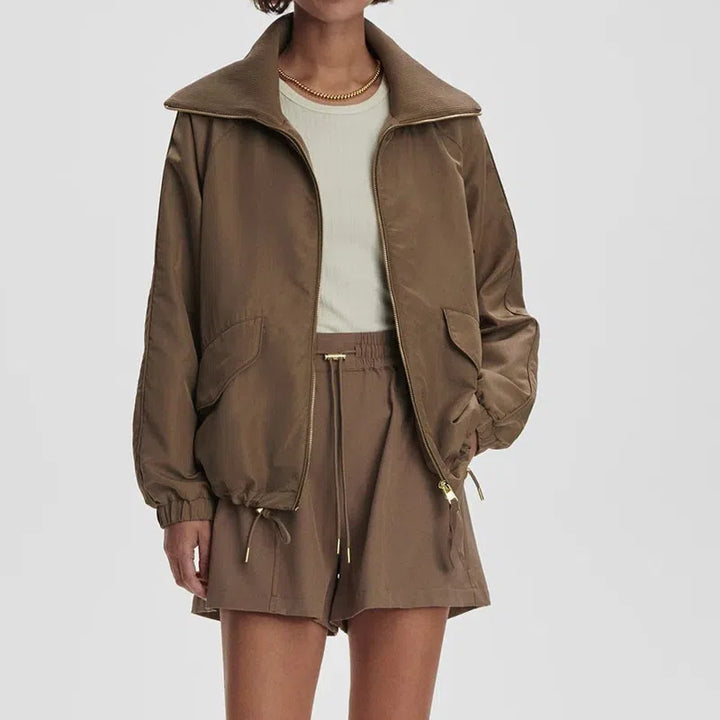 Varley Morven Blouson Jacket - Light Taupe