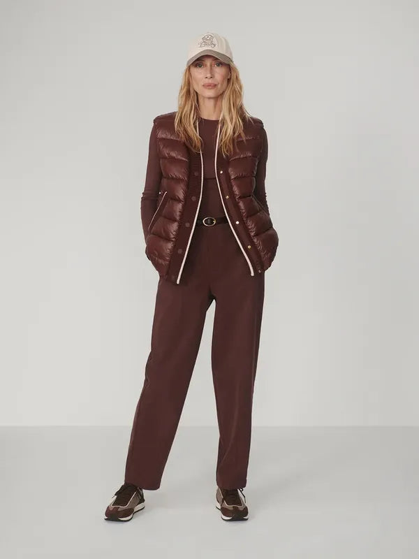 Varley Colwyn Boxy Gilet - Brown Stone