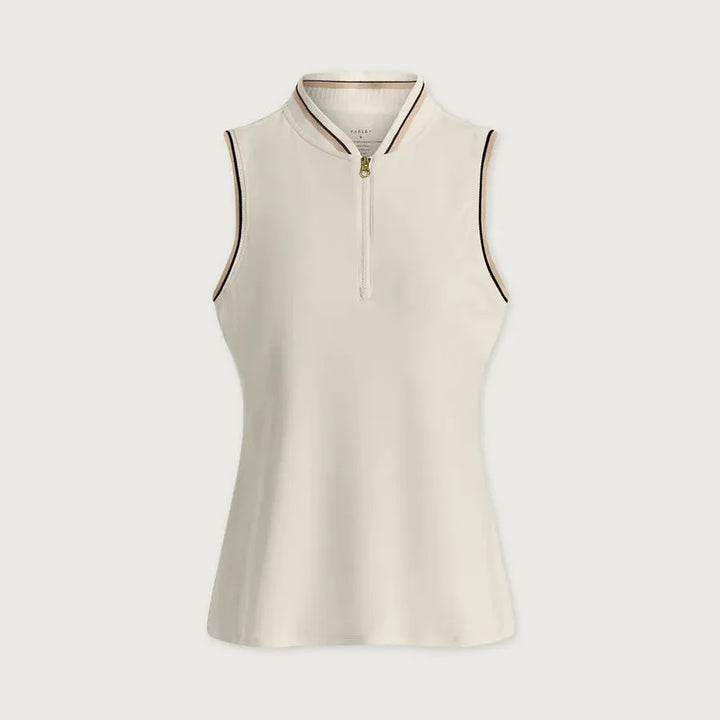 Varley Inga Mock Neck Top - White