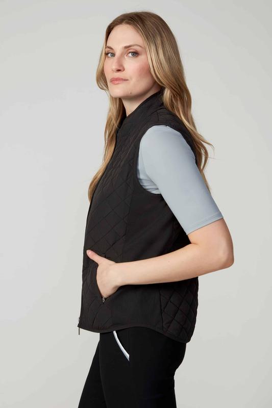 Swing Control Quilted Rib Vest - Black