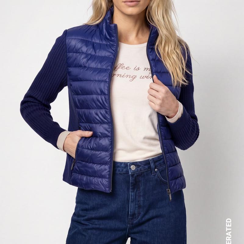 Monari Quilted Jacket - Navy