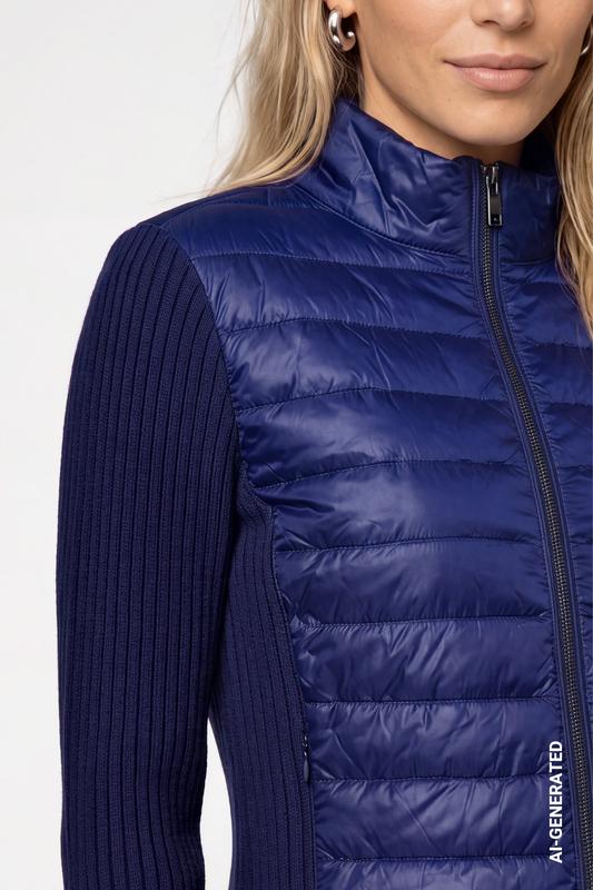 Monari Quilted Jacket - Navy