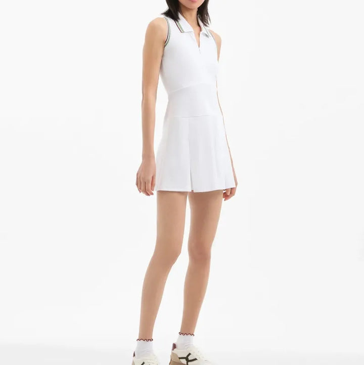 Veronica Beard Ace Pleated Dress - White