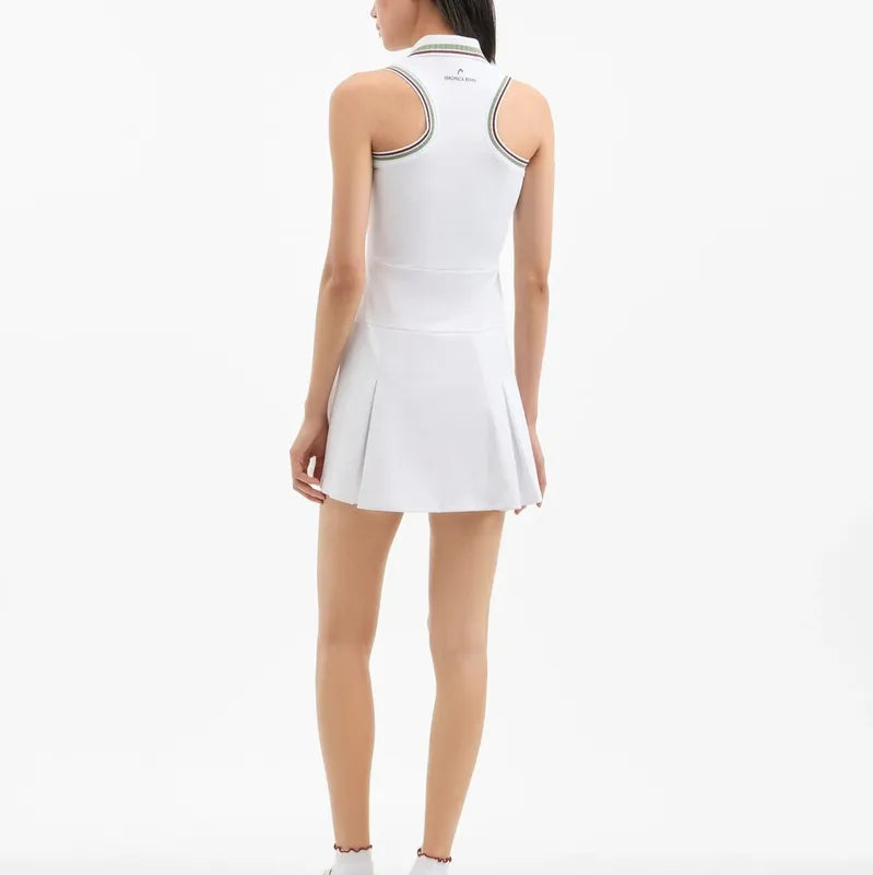 Veronica Beard Ace Pleated Dress - White