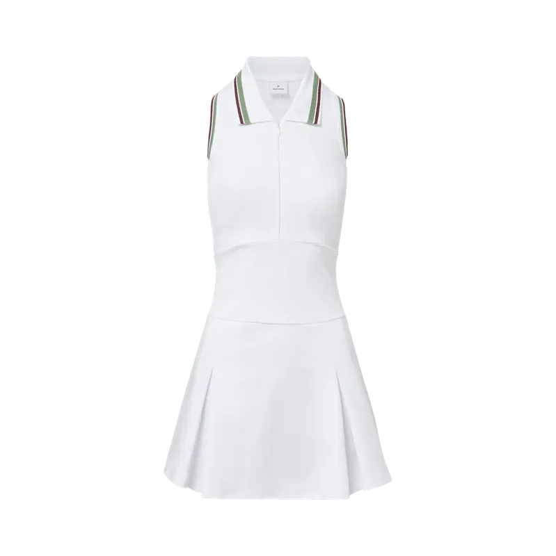 Veronica Beard Ace Pleated Dress - White