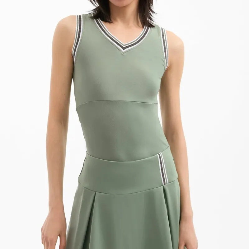 Veronica Beard Spin S/L Tank - Thyme
