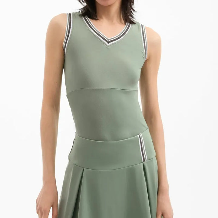 Veronica Beard Spin S/L Tank - Thyme