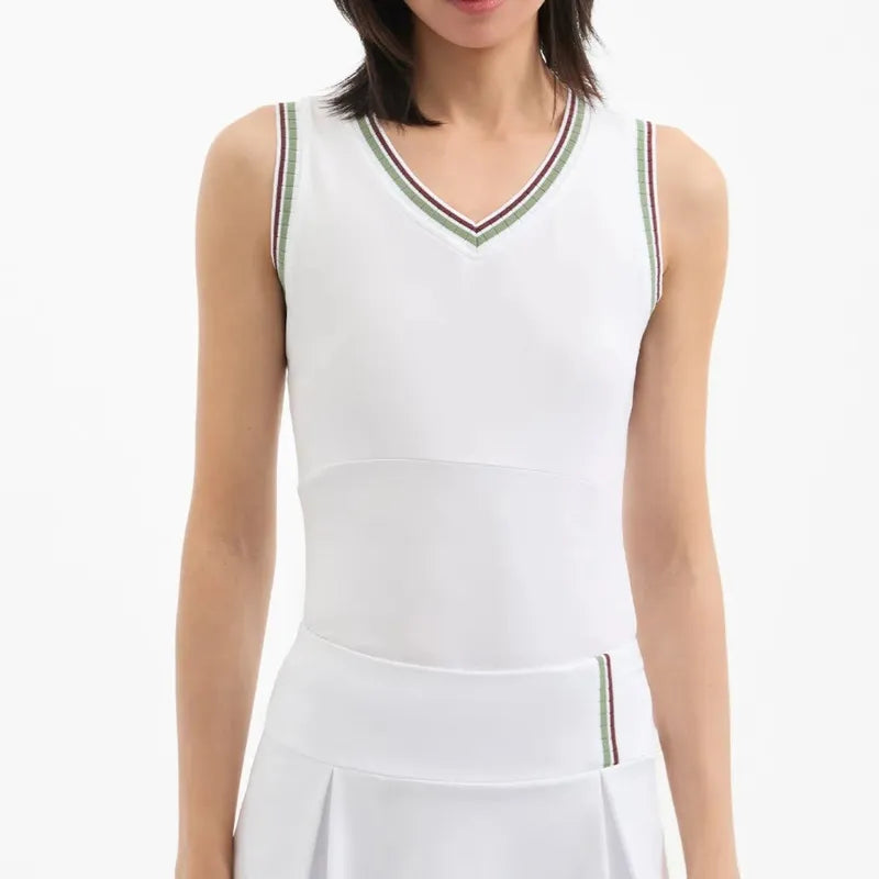 Veronica Beard Spin S/L Tank - White