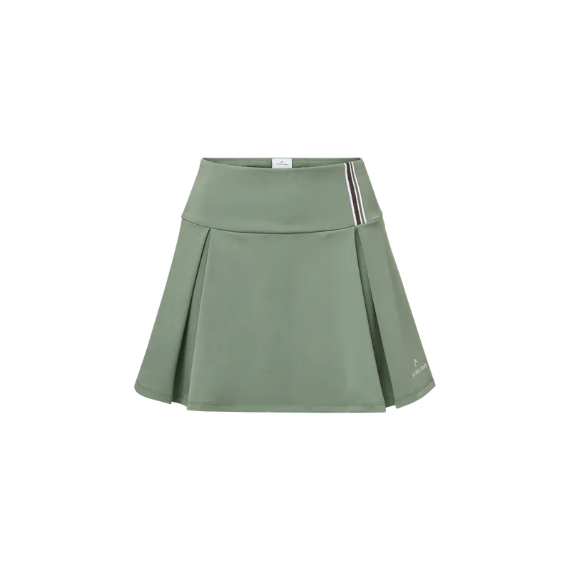 Veronica Beard Deuce Pleated Skort - Thyme