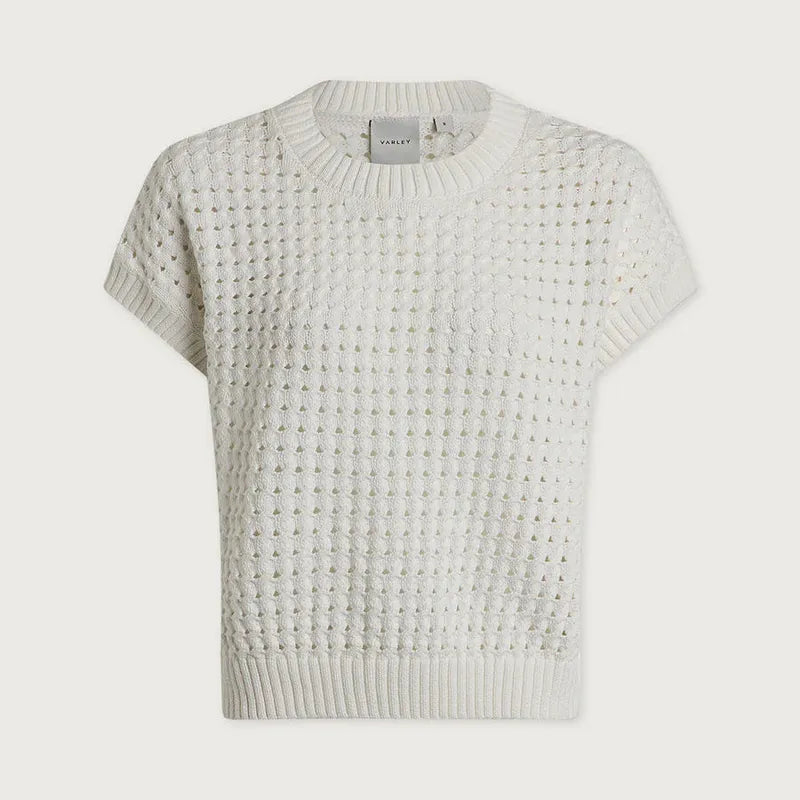 Varley Denny Knit Top - Off White