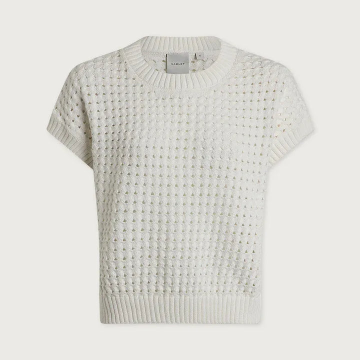 Varley Denny Knit Top - Off White