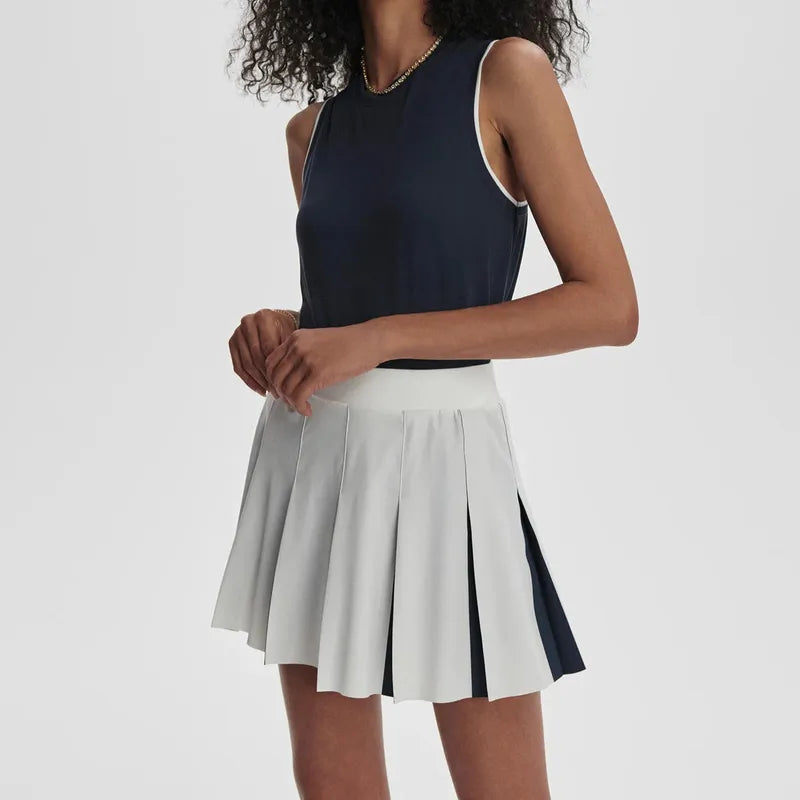 Varley Bronte 2 in 1 Skort - White/Blue Nights