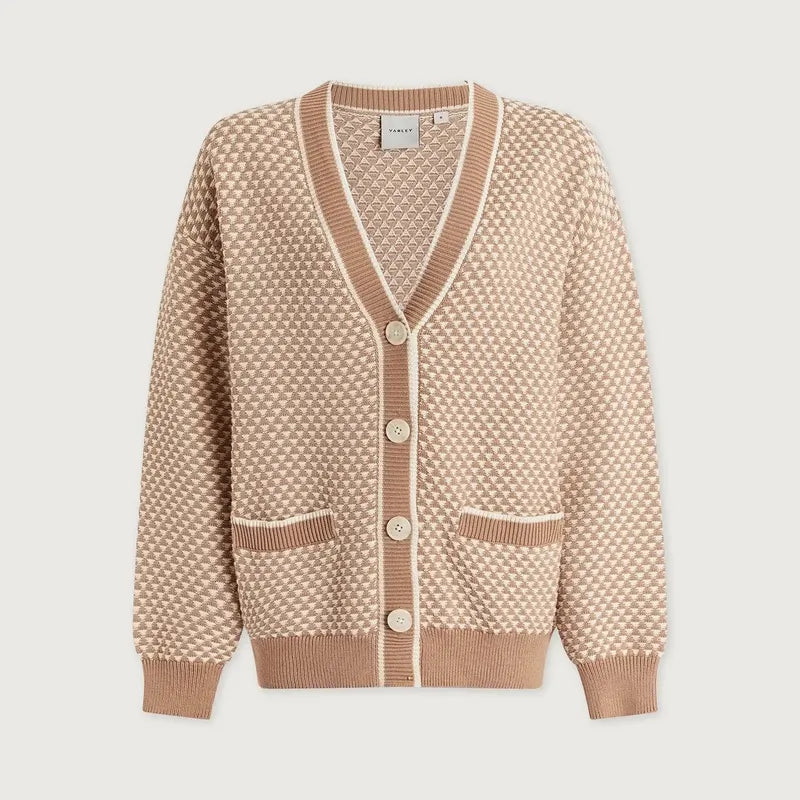 Varley Tarran Knit Cardigan - Taupe