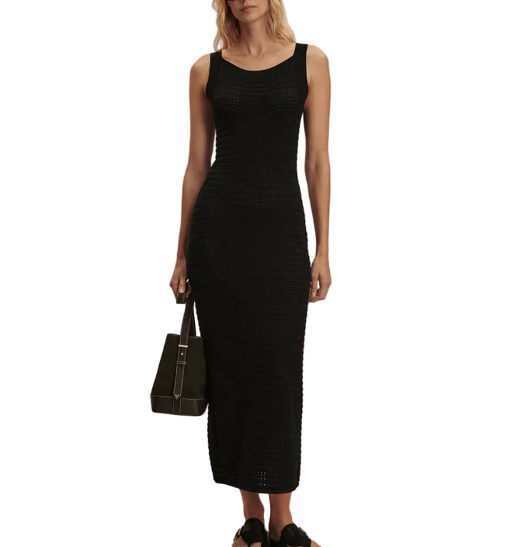 Varley Cusack Knit Dress - Black