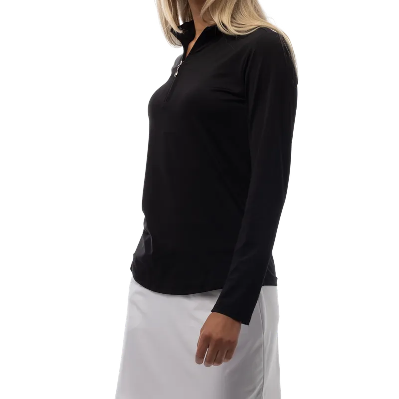 SanSoleil Sunglow L/S Mock - Black