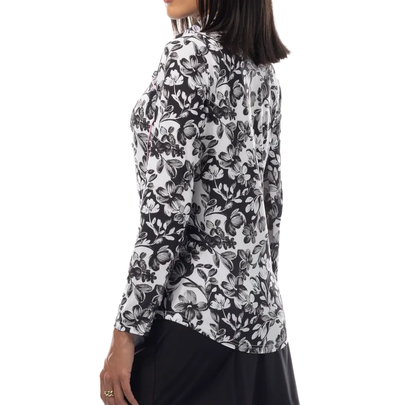 SanSoleil SolCool Jardin Mock - Black/Pink