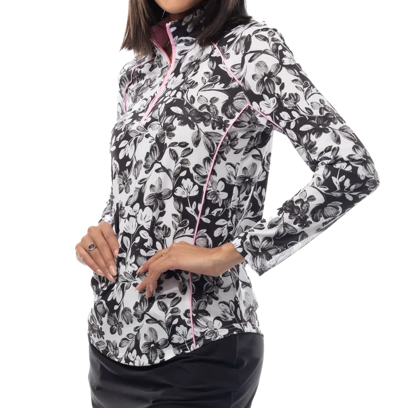 SanSoleil SolCool Jardin Mock - Black/Pink