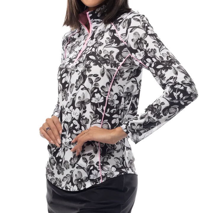 SanSoleil SolCool Jardin Mock - Black/Pink