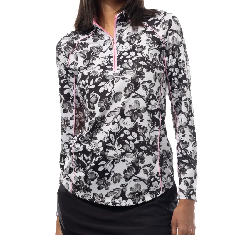 SanSoleil SolCool Jardin Mock - Black/Pink