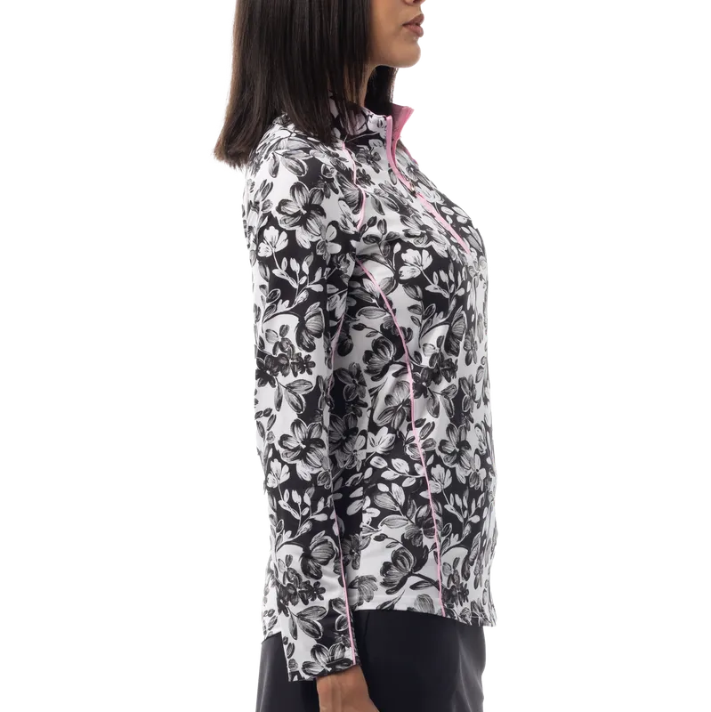 SanSoleil SolCool Jardin Mock - Black/Pink