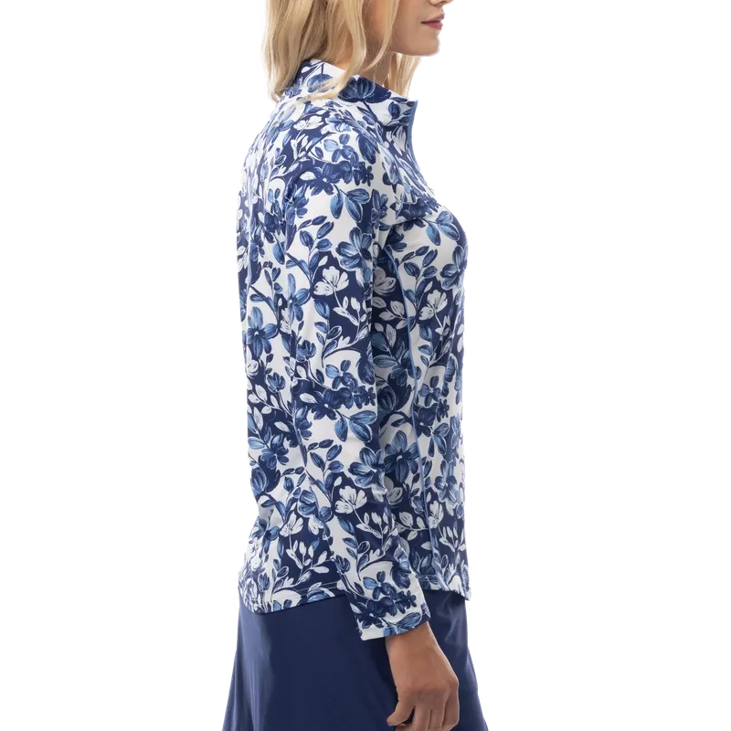 SanSoleil SolCool Jardin Mock - Blue/Navy