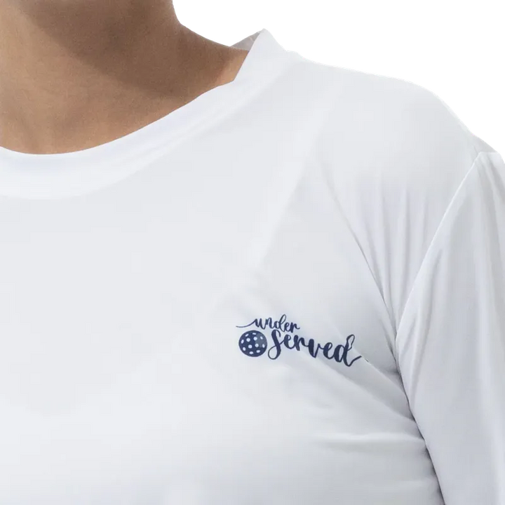 SanSoleil Sunglow Racquets L/S T-Shirt - White