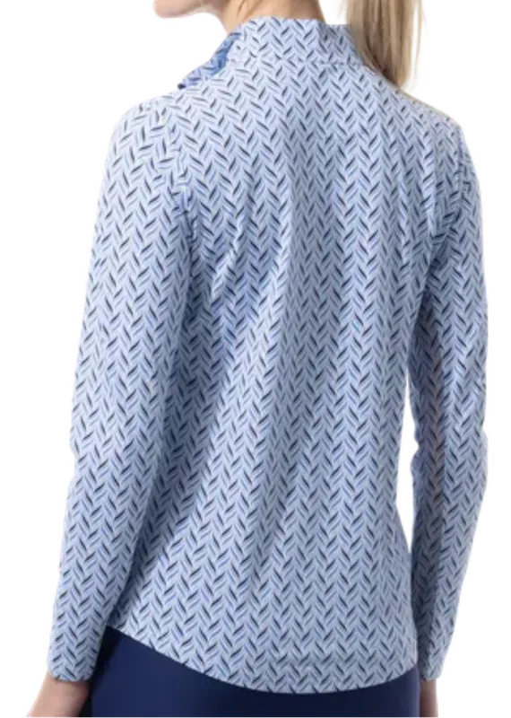 SanSoleil Soltek Lux L/S Mock - Waverly Navy
